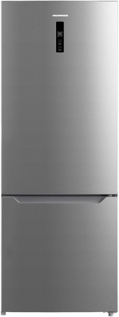 Heinner HCNF-M435INVHXE++ Koel-vriescombinatie RVS 435 L – No Frost – Vrijstaand – LED-display met Supervriezen & Superkoelen – Omkeerbare Deuren – 5 Jaar Garantie