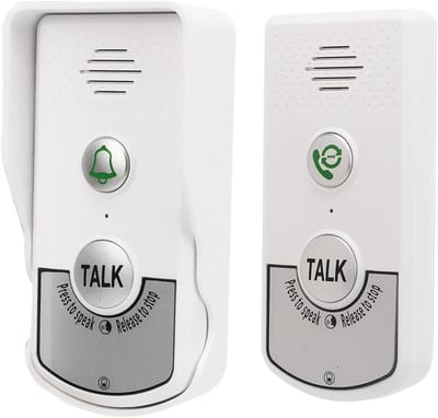 Draadloze Intercom Deurbellen - Elektronische Gong - Toegang Controleren - 1000m Bereik - 2000mAh Batterij - Zwart