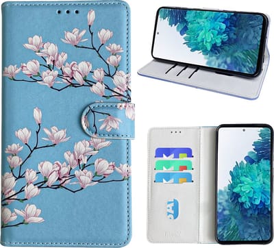 Hoesje geschikt voor Samsung Galaxy S20 FE 5G Bookcase met blossom bloemen print
