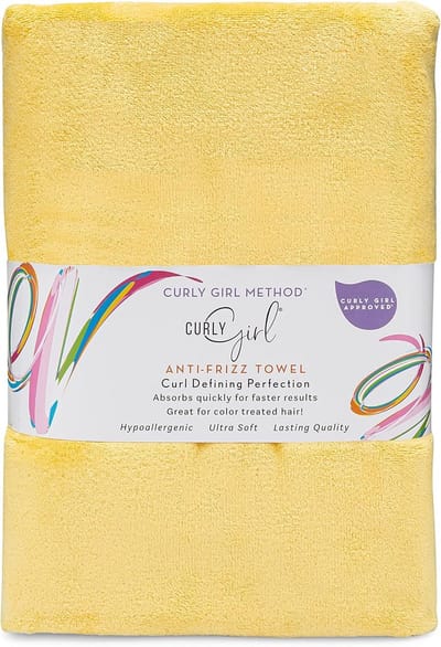 Curly Girl Handdoek voor vrouwen met krullen, anti-kroes, absorberend, sneldrogend, krullend haar, microvezel haardrogende handdoek voor krullen