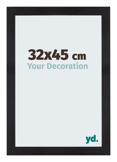 Your Decoration - Fotolijst 32x45 cm - MDF - Zwart Houtnerf - Mura