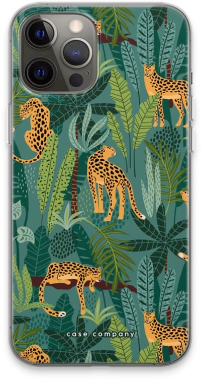 Case Company® - Hoesje geschikt voor iPhone 13 Pro Max hoesje - Luipaard 2 - Soft Cover Telefoonhoesje - Bescherming aan alle Kanten en Schermrand