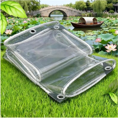 Transparant Zeil - Waterdicht Doek - Buiten Beschermen - Hoge Lichttransmissie - 110x220 cm - Transparant