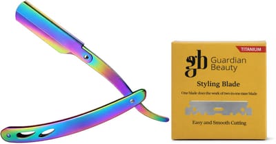 Guardian Beauty Scheermes - Roestvrij Staal - Shavette - Met 100 stuks GB Titanium Halve Mesjes