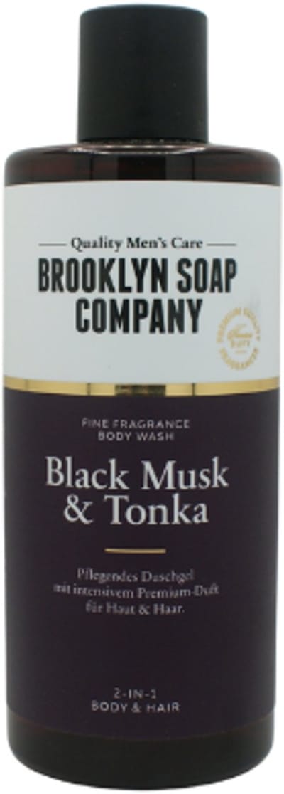 Brooklyn Soap Company - Body Wash Black Musk & Tonka | 1x 300ml - Een moderne interpretatie van mannelijke sensualiteit