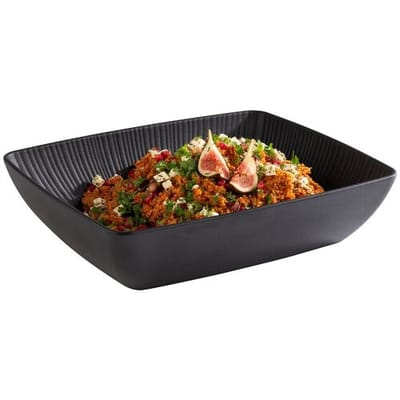 GGM Gastro (6 Stück) GN-Schale 1/2 - NERO - Melamin - 3,5 Liter - Tiefe: 75mm
