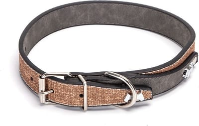 Nobleza Hondenhalsband - Maat S - Verstelbaar 29 / 39 cm - Halsband hond - Puppy halsband - Honden halsband - Halsband puppy - Honden halsbanden - Bruin