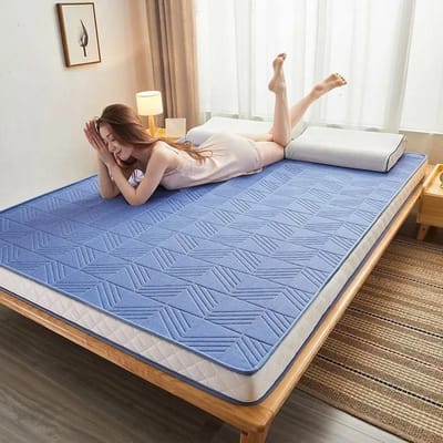 Matras Opvouwbaar Enkel Dubbel Antislip Zacht Comfortabel Matras Latex Matras Rubberen Kussen Ter Bescherming Van De Ruggengraat 90x200cm