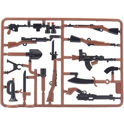 WO2 98K Geweren Leger Soldaten MOC Militaire Wapen Mini Actiefiguren Playmobil Bouwstenen Kinder Speelgoed Cadeau wit