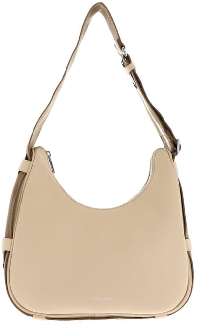 COCCINELLE schoudertas Raquel Handbag Double Grainy Leather Betulla / Cognac abrikoos