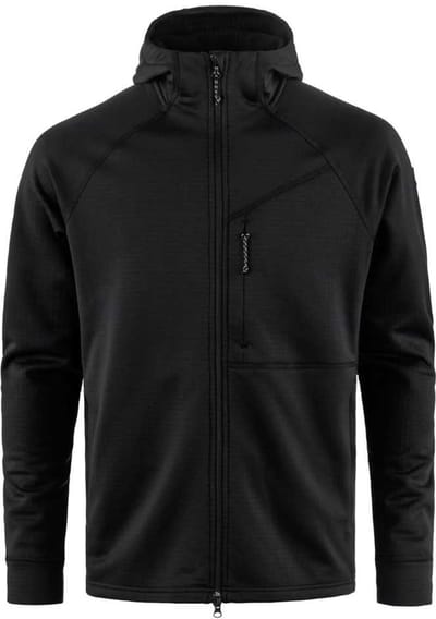 Fjällräven Abisko Grid Fleece Met Volledige Rits Zwart S Man