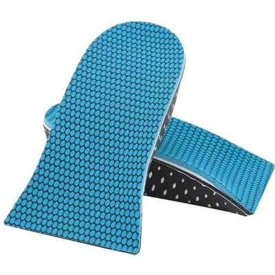 Semelle intérieure rehaussante pour chaussures pour femmes, support de voûte plantaire semi-augmenté, coussinet respirant, 2 cm 5cm blue