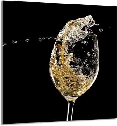 TMK ArtDeko - Glasplaat Keuken - 60x65 cm - Wijn Motief - Beschermend en Modern