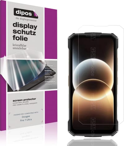 dipos – 4x Beschermfolie geschikt voor Doogee Fire 7 Ultra | Krasbestendige & heldere Screenprotector Ultra-Thin