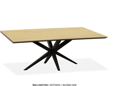 Maxfurn - Eettafel | Zeer krasvast | Kleur: Blond oak| Afmeting 138x85cm