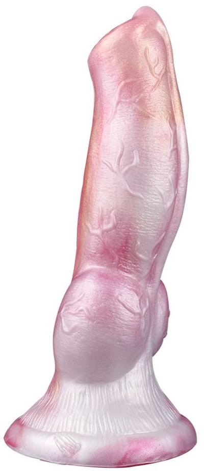 Kiotos Monstar - Breezefury - Opblaasbare Dildo - Roze/Wit