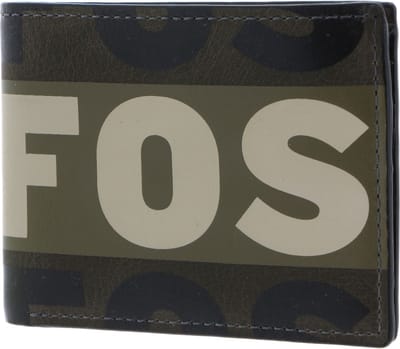 FOSSIL Portemonnee Maury Bifold Wallet Dark Loden Groene Veelkleurig