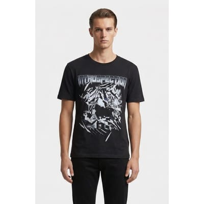 IRO Paris Saim T-shirt Black Size: M | Printed T-Shirts Outlet | Heren | Zwart