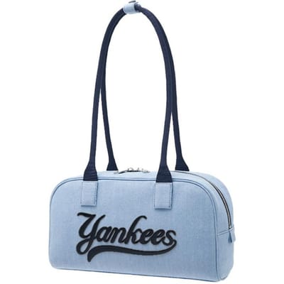 MLB Mode Trend Ritssluiting Polyester Tote Schoudertas Unisex tassen Indigo 3ABQL054N-50INS Indigo gray