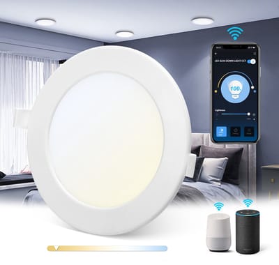 Aigostar - WiFi LED Inbouwspot - 12W - CCT 3000K-6500K - Bediening met de App