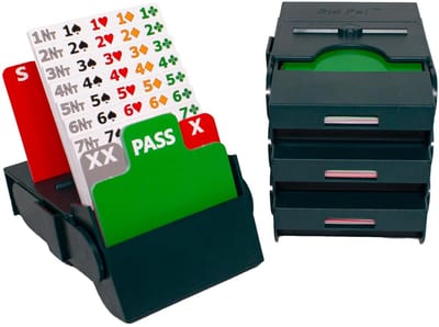 Biddingbox - Biedbox "BID PAL" GROEN (set 4 stuks)