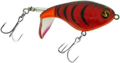 Oppervlakte Kunstaas - Topwater Lure - Vissen Op Carnassiers - Uniek Geluid - 75mm Lengte - Rood Zilver