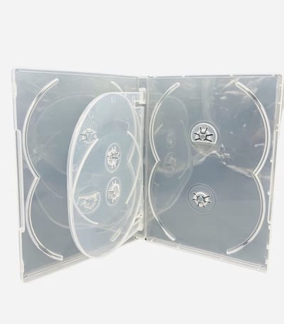 Allecto - Cd Dvd Blu-ray Opbergdozen - Set van 10 Transparante Dozen