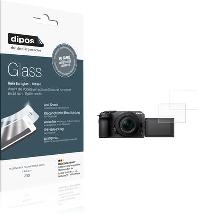dipos – 2x Matte Pantserfolie geschikt voor Nikon Z30 | 9H Screenprotector