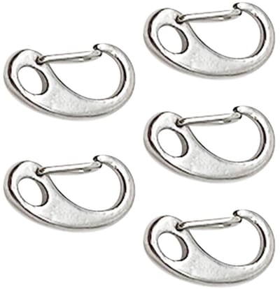 Dailygoods- Snaphaak Eivormig Ontwerp - Karabijnhaak RVS - Musketonhaak - Sleutelhanger - Outdoor - 30mm/100mm Grootte