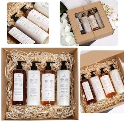 PRIJA - Set cosmetica: douchegel, haarconditioner, haarshampoo, bodycrème 4x380ml