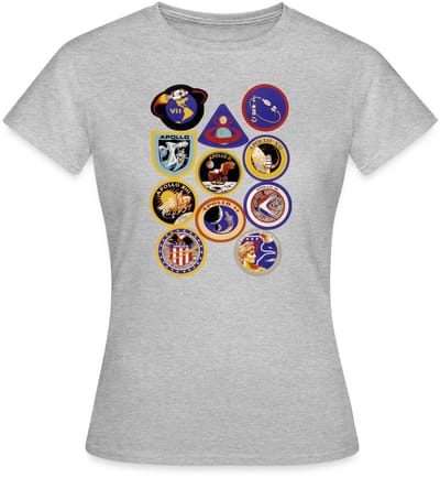 NASA Apollo-missie-insignes T-Shirt Dames