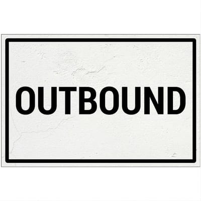 Outbound bord | Forex Re materiaal | 18 x 12 cm