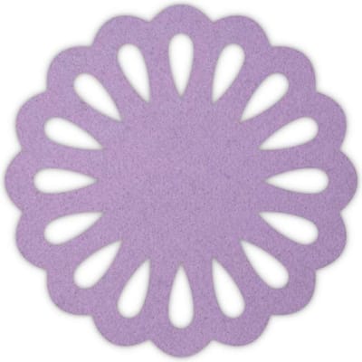 Druppel vilt onderzetter - Lila - 6 stuks - ø 10 cm Rond - Glas onderzetter - Cadeau - Woondecoratie - Woonkamer - Tafelbescherming - Onderzetters Voor Glazen - Keukenbenodigdheden - Woonaccessoires - Tafelaccessoires
