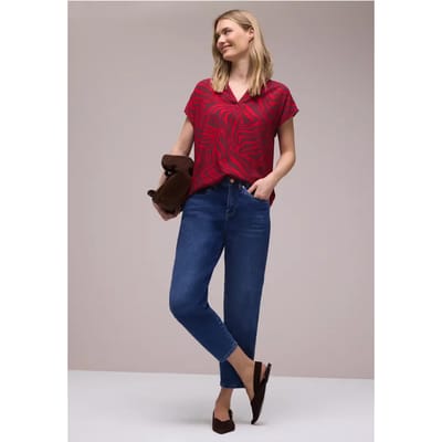 Blouse shirt met patroon