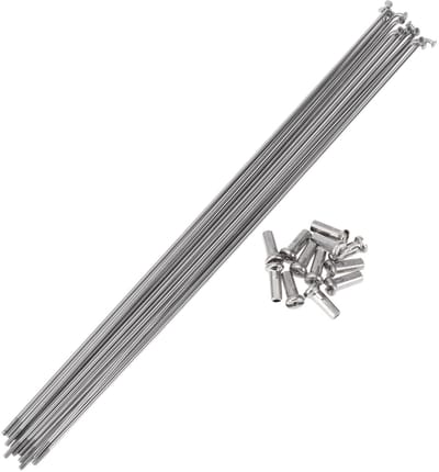 Dailygoods- Fiets Spaken 12 Set 14G - 265mm - Roestvrij Staal - Nippels - Duurzaam - Schokbestendig - Wielspaken