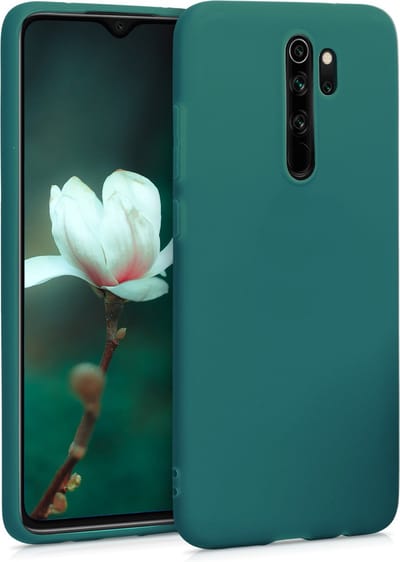 kwmobile telefoonhoesje geschikt voor Xiaomi Redmi Note 8 Pro - Hoesje voor smartphone - Back cover in mat petrol