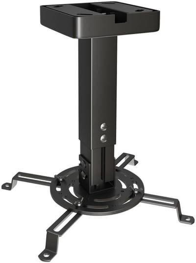 Projector Plafondhouder - Uittrekbare Beugel - Thuisbioscoop Instellen - Verstelbare Hoek - 25-35 cm - Zwart