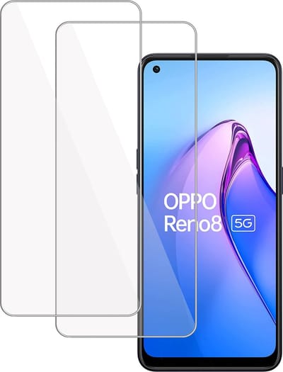 2x Screenprotector geschikt voor OPPO Reno 8 – Gehard Glas - Proteqt+