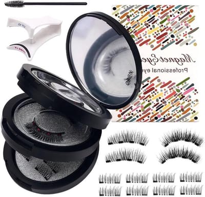 MK Stoer -Magnetische wimpers met applicator - Wimpers - Herbruikbaar - Zwart - Makkelijk aan te brengen - Geschikt voor alle oogvormen - Zonder lijm - Natuurlijke uitstraling - Magnetisch - Geen eyeliner nodig