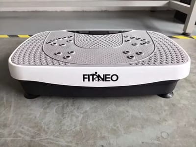 Fitneo® Premium Trilplaat - 120 Snelheden & 5 Trainingsprogramma's - Fitness Powerplate voor benen, afvallen & bloedsomloop - Voetmassage Apparaat - Bluetooth - 150W