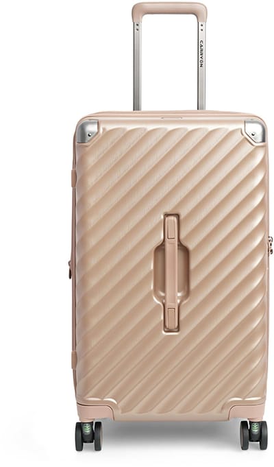CarryOn Trunk Middenmaat Koffer 67cm – Harde Trolley 83 ltr met expander – TSA-slot – Champagne