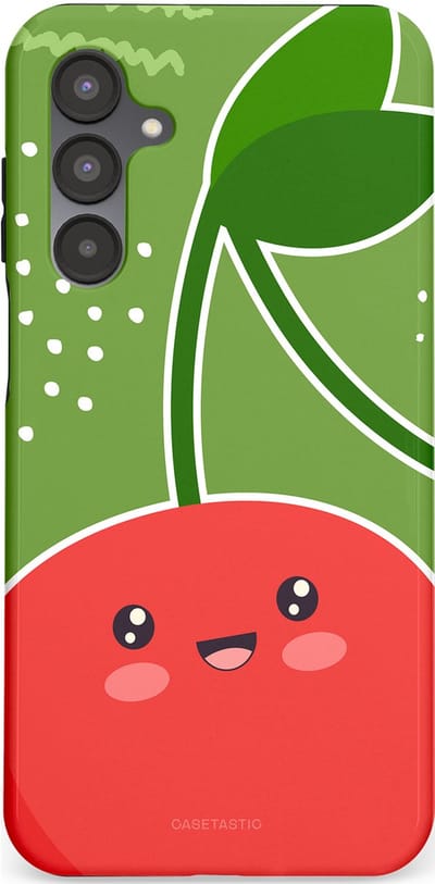 Casetastic Hoesje Geschikt voor Samsung A16 - Stijlvolle Beschermende Duo-layer Case - Kersenkus