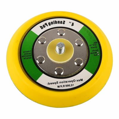 Sanding Disc Backing Pad 100mm met Haak en Lussysteem, M8 Draad, Polijstpad voor Orbitalen Lucht Schuurmachines, Verpakking van 1
