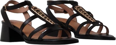 Catalina leren sandalen met hak