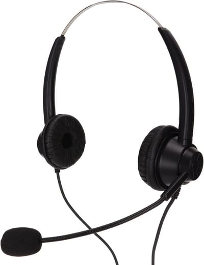 Stereo Callcenter Headset met HD Microfoon en 2.5mm Plug voor Zakelijk Gebruik