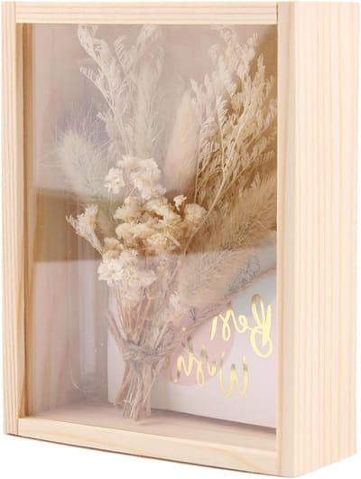 Geldcadeau voor bruiloft, huwelijksgeschenken met doos, reageerbuisjes, droogbloemen en wenskaart voor bruid en bruidegom, trouwdag (4)