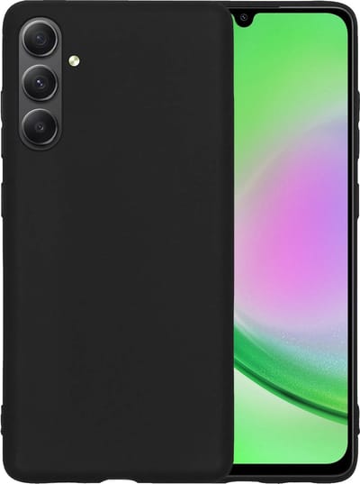 Hoesje - Geschikt voor Samsung Galaxy A34 - Sterk & Shockproof - Hoes Cover - Siliconen Case - Telefoonhoesjes - Zwart