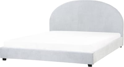 VAUCLUSE - Tweepersoonsbed - Lichtblauw - 180 x 200 cm - Stof