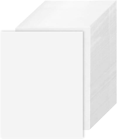 100 stuks, wit, 14,8 x 10,5 cm, A6-ansichtkaarten, blanco kraftpapier, kaarten, witte blanco ansichtkaarten, 350 g/m², DIN A6, papier, drukbaar, kraftpapier, kaarten, blanco kaarten om