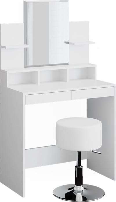 Vicco Ania Kaptafel – 80 cm met krukje Wit